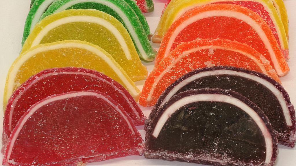 Assorted 1/2 Lb. Box Fruit Slices · Our boardwalk favorite jelly fruit slices in assorted popular flavors.
