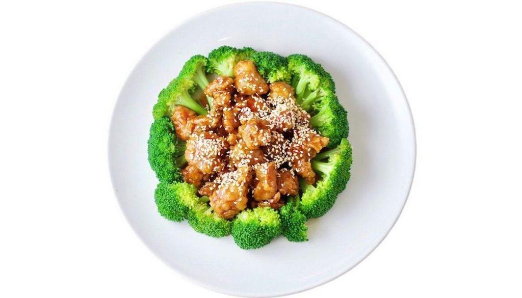Honey Sesame Chicken 芝麻鸡 · Toasted sesame in sweet and tangy sauce.