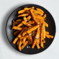 Sweet Potato Fries · Sweet potatoes cooked until golden brown