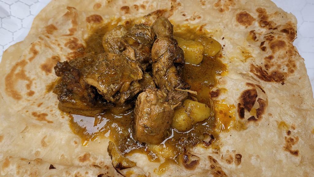 Chicken Roti · Comes with Curry Potato