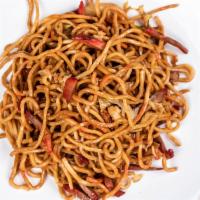 Roast Pork Lo Mein · Served with fried rice and pork egg roll.