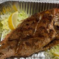 Fried Whole Red Snapper  · 1.5 lb fresh wild caught American red snapper