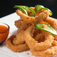 Fried Calamari · Deep fried battered squid rings
