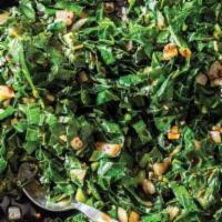 Sautéed Collard Greens · Sautéed collard greens with butter and garlic.