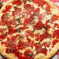 Margarita Pizza (Slice) · With fresh crushed tomato sauce, fresh mozzarella cheese and basil.