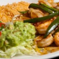 Pechuga De Pollo A La Mexicana Lunch · Chicken breast sauteed with onions, jalapenos and tomatoes. Served with black beans and Mexi...