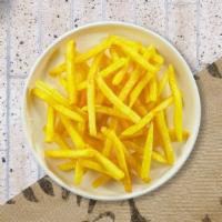 Fries · Idaho potato fries cooked until golden brown & garnished with salt.