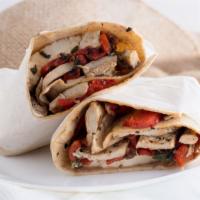 Grilled Chicken, Fresh Mozzarella, Roasted Peppers · 
