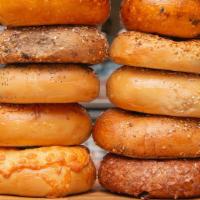 1 Dozen Bagels Only · 12 Bagels. Choices from Plain, Jalapeño, Blueberry, Cinnamon Raison, Honey Wheat, Sesame, Ev...