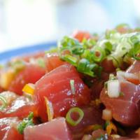 Ahi Tuna Poke · Poke stands for diced or shredded in Hawaiian. Ahi Tuna Poke is plated traditionally just as...
