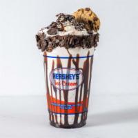 Brownie Batter Extreme Milkshake · Hershey's Better Brownie Batter ice cream made into a premium milkshake, with a rim of choco...