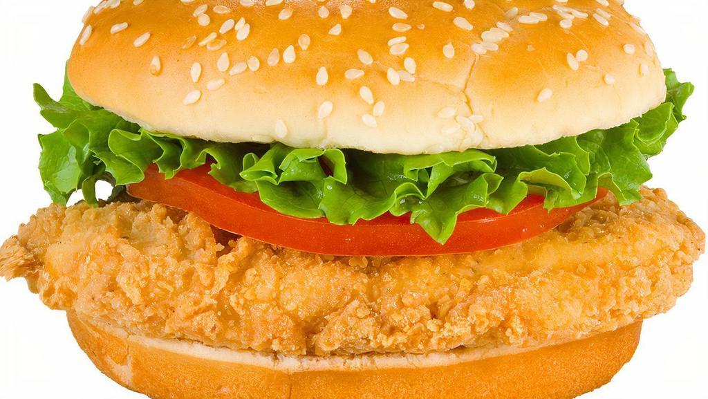 Chicken Sandwich · Sandwich comes with Lettuce, Tomato, Onion, & Mayo.
