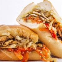 Chicken Philly Cheesesteak · Sub comes with Green pepper, Onion & Mayo.