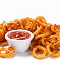 Curly Fries · Seasoned Curly Fries.