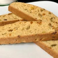 Orange Pistachio Biscotti, Pack Of 4 · 4 gluten free and dairy free biscotti (approx. 5