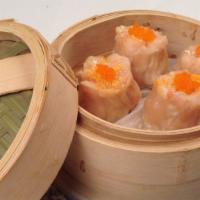 Shrimp Shumai 蝦燒賣  · Freshly minced extremely tender shrimp is wrapped in a thin layer of sticky dumpling wrapper...