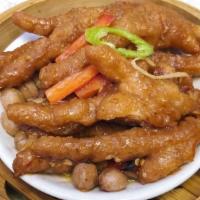 Steamed Chicken Feet In Black Bean Sauce 豉汁鳳爪 · Referred to as Phoenix Claws, these marinated chicken feet are deep-fried then steamed for a...