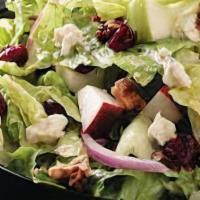 Apple Salad · baby mixed greens, granny smith apples dried cranberries,  English cucumbers,  Bermuda onion...