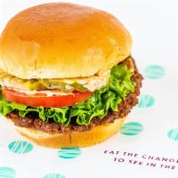 Plnt Burger · Beyond Meat Patty, Caramelized Onion, Pickles, Green Leaf Lettuce, Roma Tomato, PLNT Sauce, ...