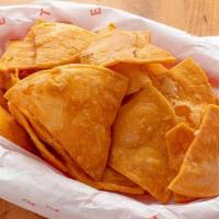Homemade Tortilla Chips · Homemade corn tortilla chips. Vegan.