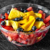 Fruit Bowl · Strawberry, Mango, Oranges, Watermelon, Blueberry, Raspberry, Blackberry, Pineapples, Green ...