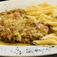 Chicken Breast Francaise · Sauteed with mushrooms and Marsala wine served with rice or pasta. With soup or house salad.