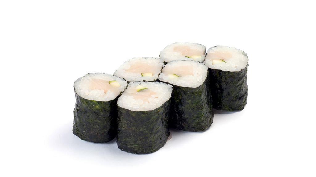 The Yellowtail Scallion · Classic yellowtail scallion sushi roll made to perfection!