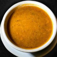 Red Lentil Soup · Red lentil, finely chopped onions, tomato paste, flour, olive oil & dried crushed mint leave...