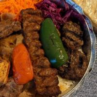 Istanbul Combination (1 Person) · Lamb shish, Chicken shish, Lamb Adana, Gyro, Kofta Kebab.