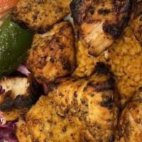 Chicken Shish Kebab · Special marinated chicken breast cubes.