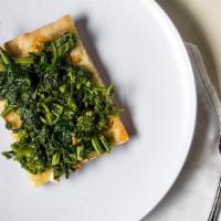 Broccoli Rabe (Rectangle Pan) · Sautéed broccoli rabe & mozzarella.