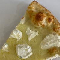 White Slice · Mozzarella, aged romano cheese, seasoned ricotta.
