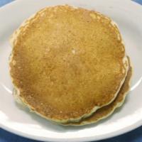 Fluffy Buttermilk Pancakes · Add bacon, sausage or ham for add'l charge.