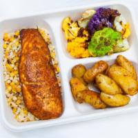 Cajun Salmon Market Plate · 149612762 favorite: Includes two sides on a bed of grains.