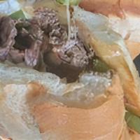 Filet Mignon Steak Sandwich · With barbecue sauce, and mozzarella cheese.