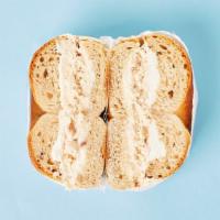 Bagel With White Fish · Choice of bagel with cream cheese and white fish salad.