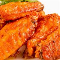 Honey Bbq Wings (6
Pieces) · Golden, fried, crispy on the outside, juicy on the inside wings glazed with sweet and smoky ...