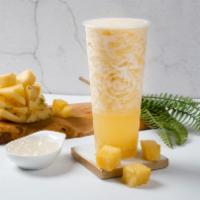 Pineapple Glow · Fresh pineapples blended with jasmine green tea and ice.  

Crystal boba and freshly smashed...