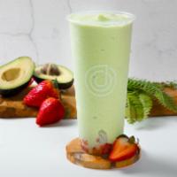 Wholesome Avo · One avocado blended with lactose free whole milk (default) and ice. 

Fresh strawberry bits ...