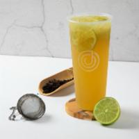 Four Seasons Lime · Four Seasons Oolong tea base- with freshly squeezed lemon juiced and smashed limes. Sweetene...