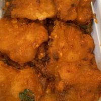 Apollo Fish · Batter fried fish cubes tossed in special yogurt sauce.