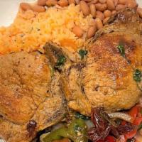 Pork Chops With Rice & Beans · 