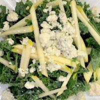 Kale Salad · Green apple, carrots and blue cheese with our house dressing.