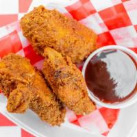 10-Piece Hot Wings · 10-piece hot wings comes with a choice of BBQ or buffalo or honey mustard sauce.