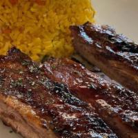 Bbq Ribs Lunch Special · Served with white rice and beans or moro. 
 
*after 3