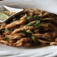 Pad Thai Noodles · Mild spicy. chicken or shrimp.