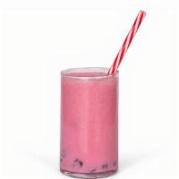 Super Power Smoothie · Acai, banana, strawberry, soy milk and strawberry protein.