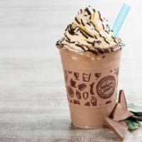 Frosters (No Espresso) · No espresso. Espresso with blended ice and milk flavored with dairy chocolate sauce topped w...