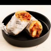 Breakfast Burrito · Shakshuka omelet, home fries, shredded cheese, wrap
