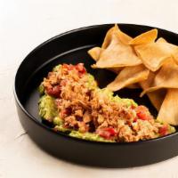 Guacamole Chip Platter · Corn tortilla chips with fresh Guacamole salad & Arabian salad. Add Fish Flakes + $5.25